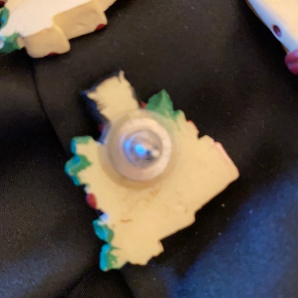 Vintage button covers/toppers & pierced kitty earrings - Picture 8 of 12